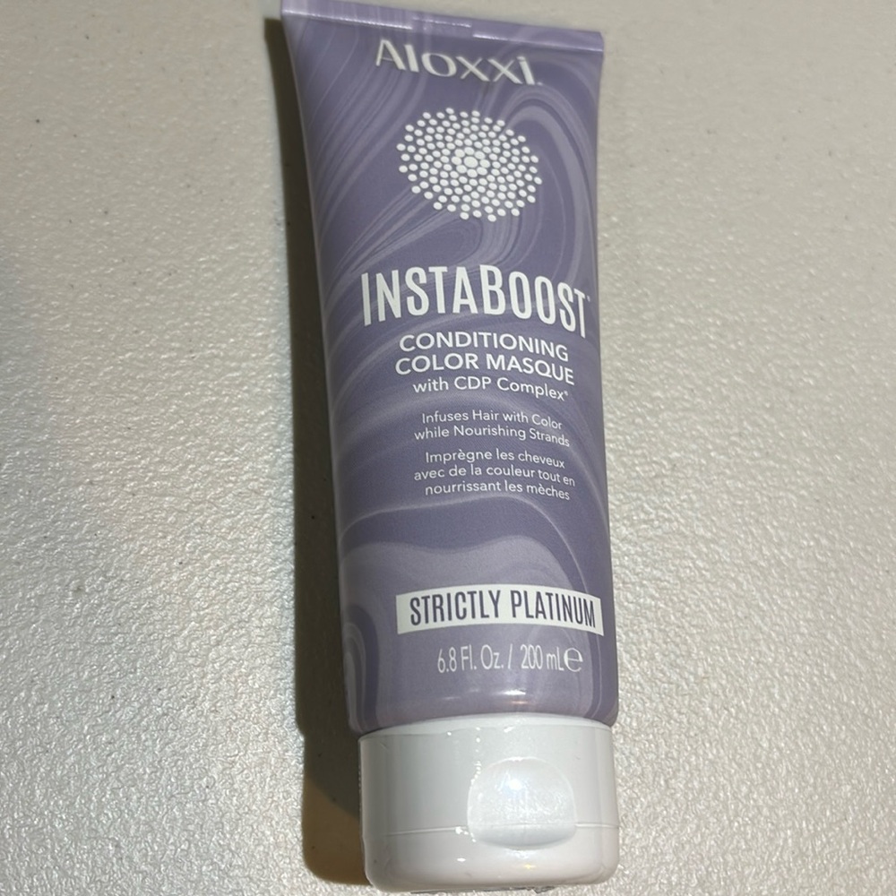 NWT Aloxxi InstaBoost Conditioning Color Masque STRICTLY PLATINUM 200ml